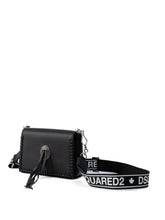 Dsquared² Black Leather Crossbody Bag